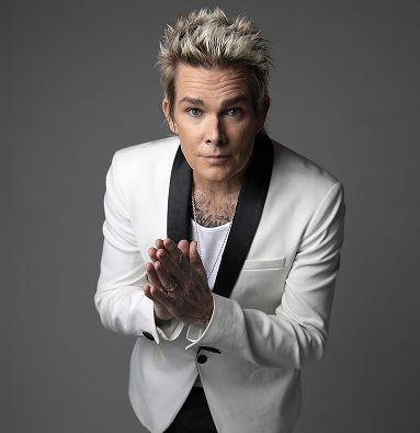 Mark McGrath looking at camera