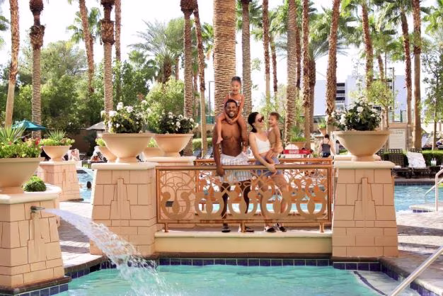 Part of the Willis family while on vacation in Las Vegas, Nevada