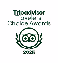 TripAdvisor award banner for 2025