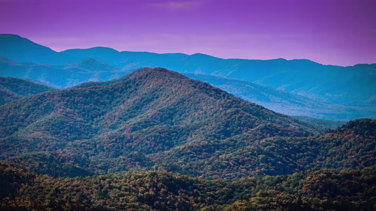 Mountains at Shenandoah National Park in Virginia