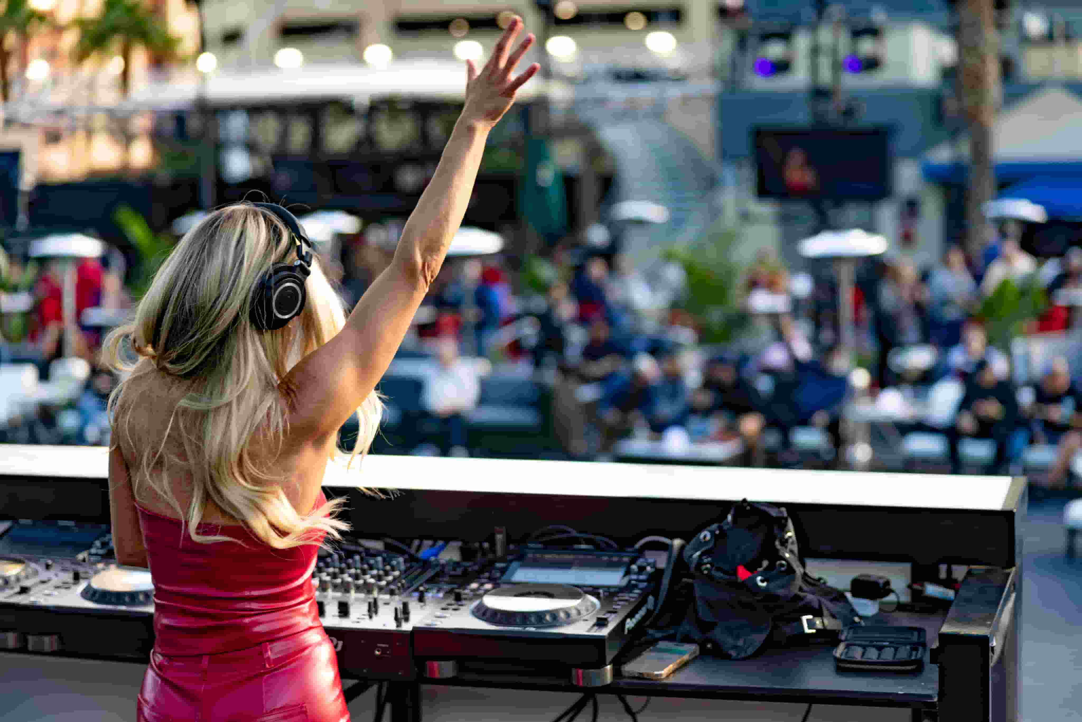 Woman performing