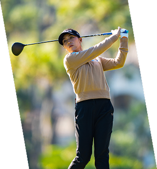 female golfer swing