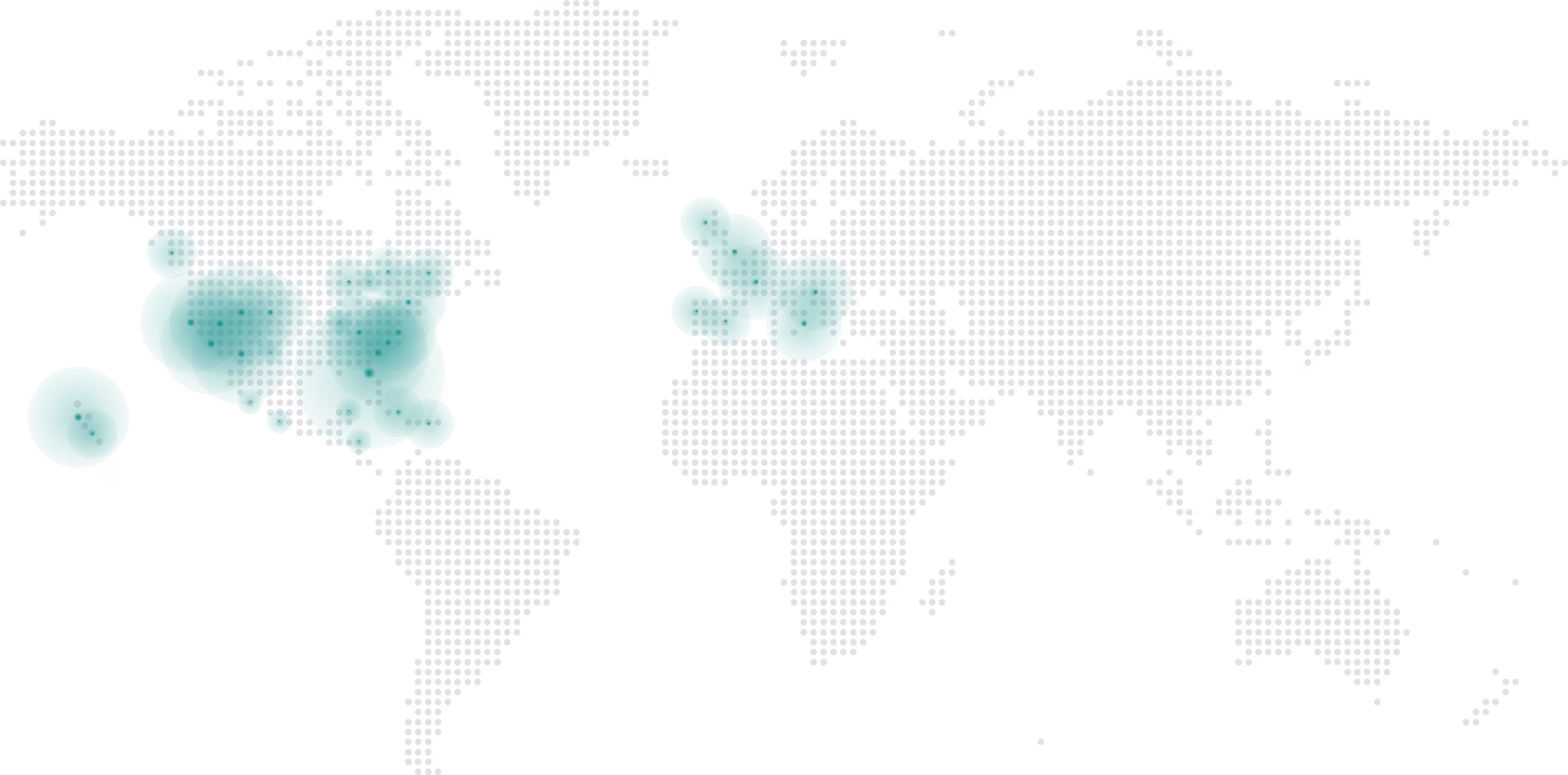 Graphic map with locations of resorts