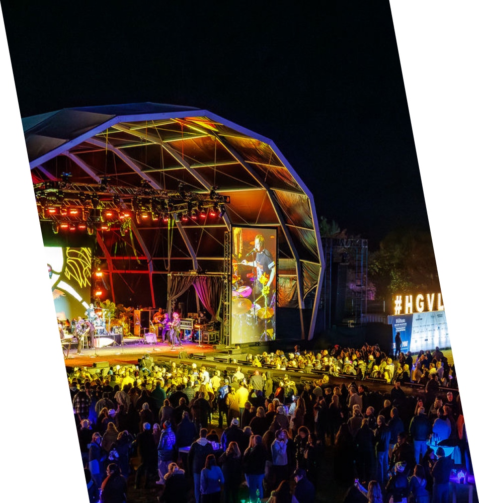 outside shot of concert