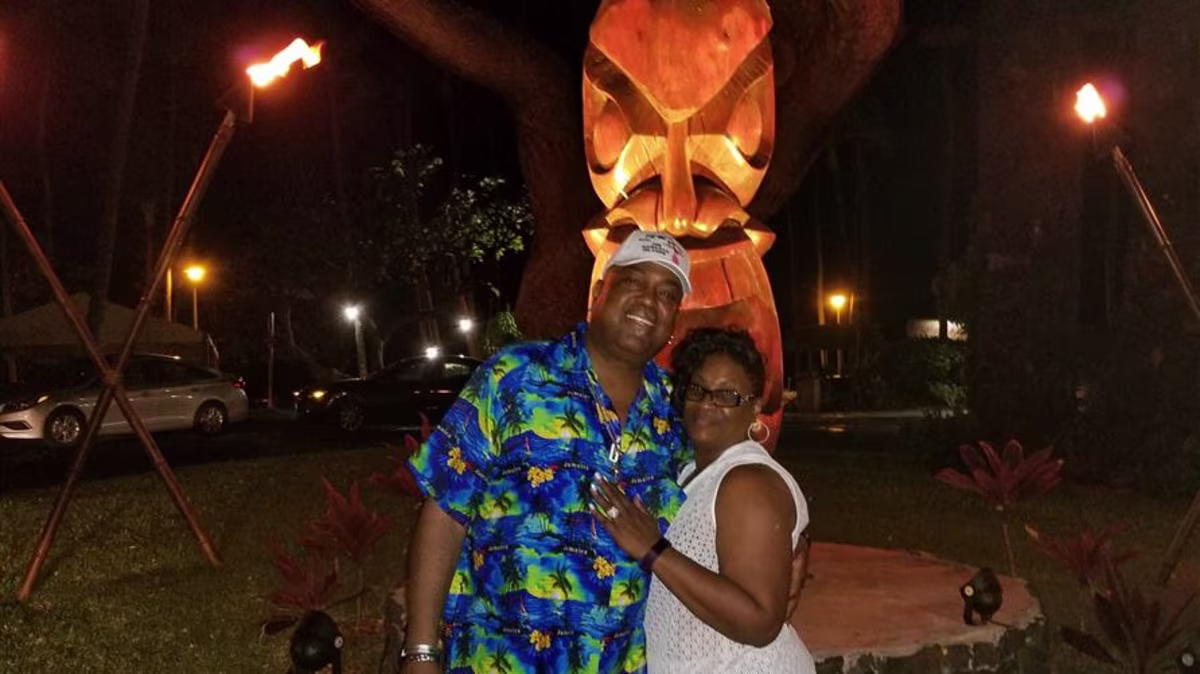 Hilton Grand Vacations Owners posing and smiling while on vacation at Hilton Grand Vacations at The Crane, in St. Philip Barbados.