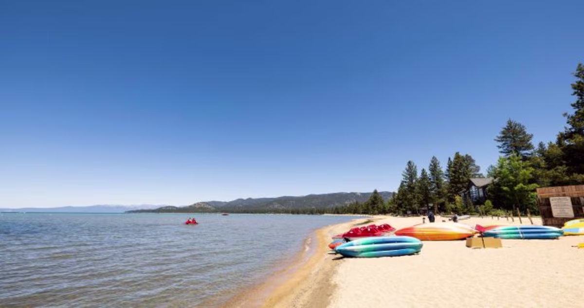 Beach of Lake Tahoe, California