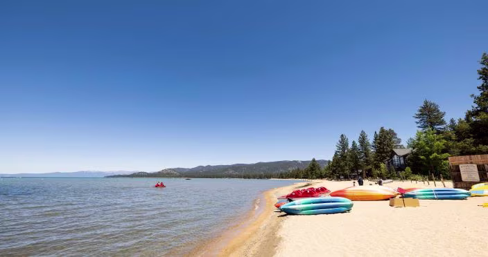 Beach of Lake Tahoe, California