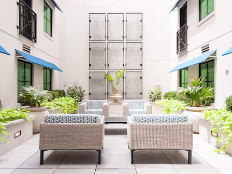 Patio at King 583, a Hilton Vacation Club