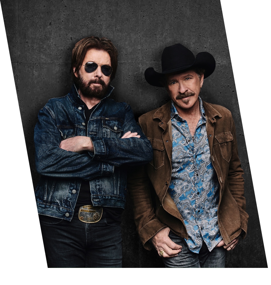 Brooks & Dunn standing side by side