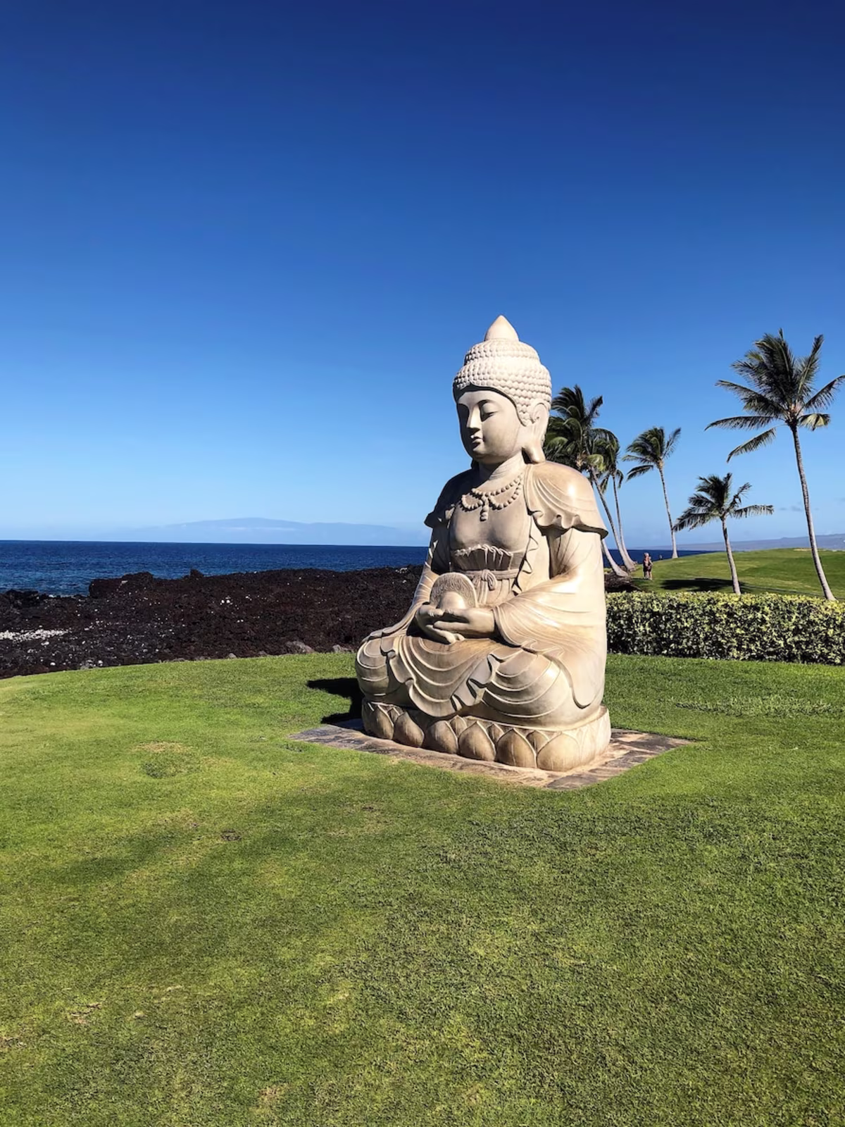 Buddha Point at Hilton Grand Vacations Ocean Tower at Hilton Waikoloa Village in Hawaii.